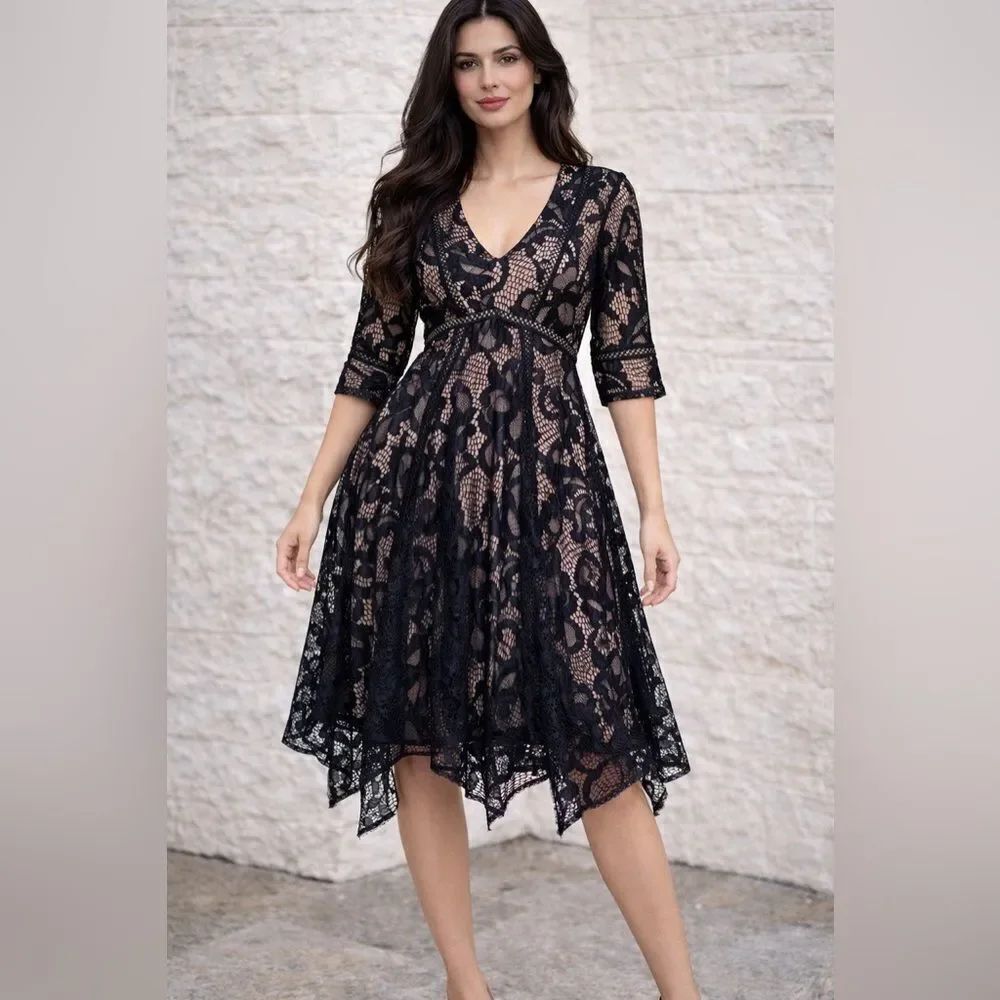 Taylor For A Pea In The Pod Lace Maternity Dress 50’s Rockabilly Dress